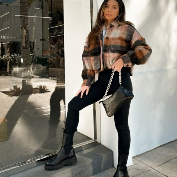 ZARA | Bloggers Fave Black Croc Faux Leather Bag - Picture 3 of 16